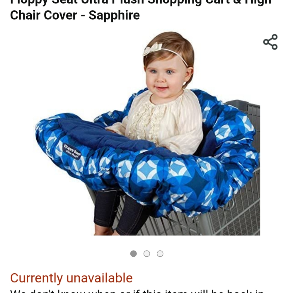 Floppy seat original. Sapphire